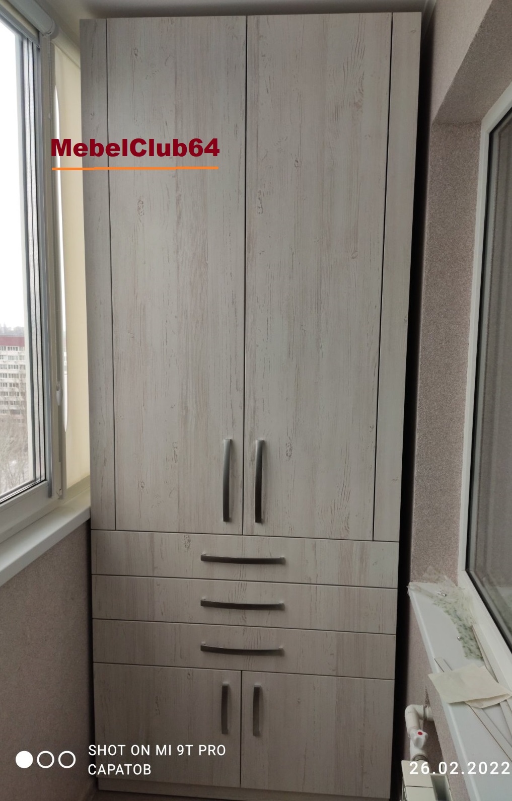 картинка Шкаф на балкон (Заказ № 4 от 18.01.22) от сети мебельных салонов MebelClub