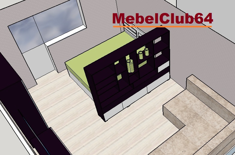картинка Спальня-гостиная от сети мебельных салонов MebelClub